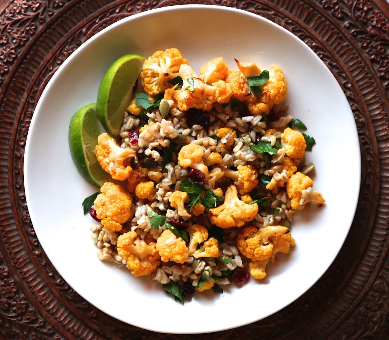 Roasted Orange Cauliflower