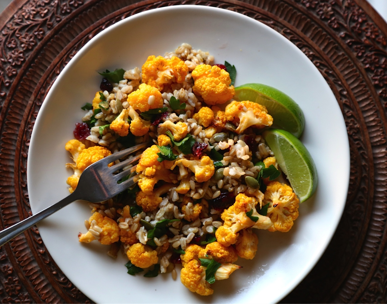 Roasted Orange Cauliflower