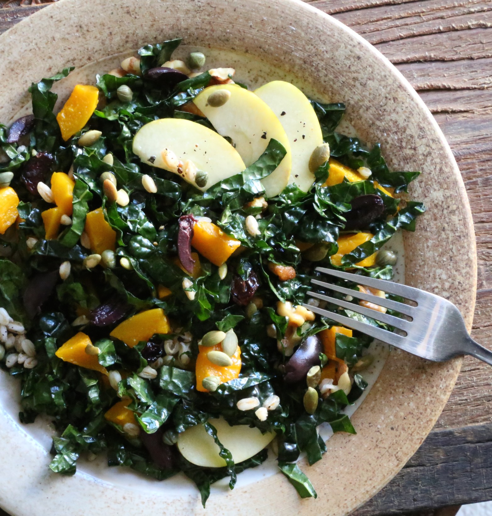 Kale and Kabocha Squash Salad