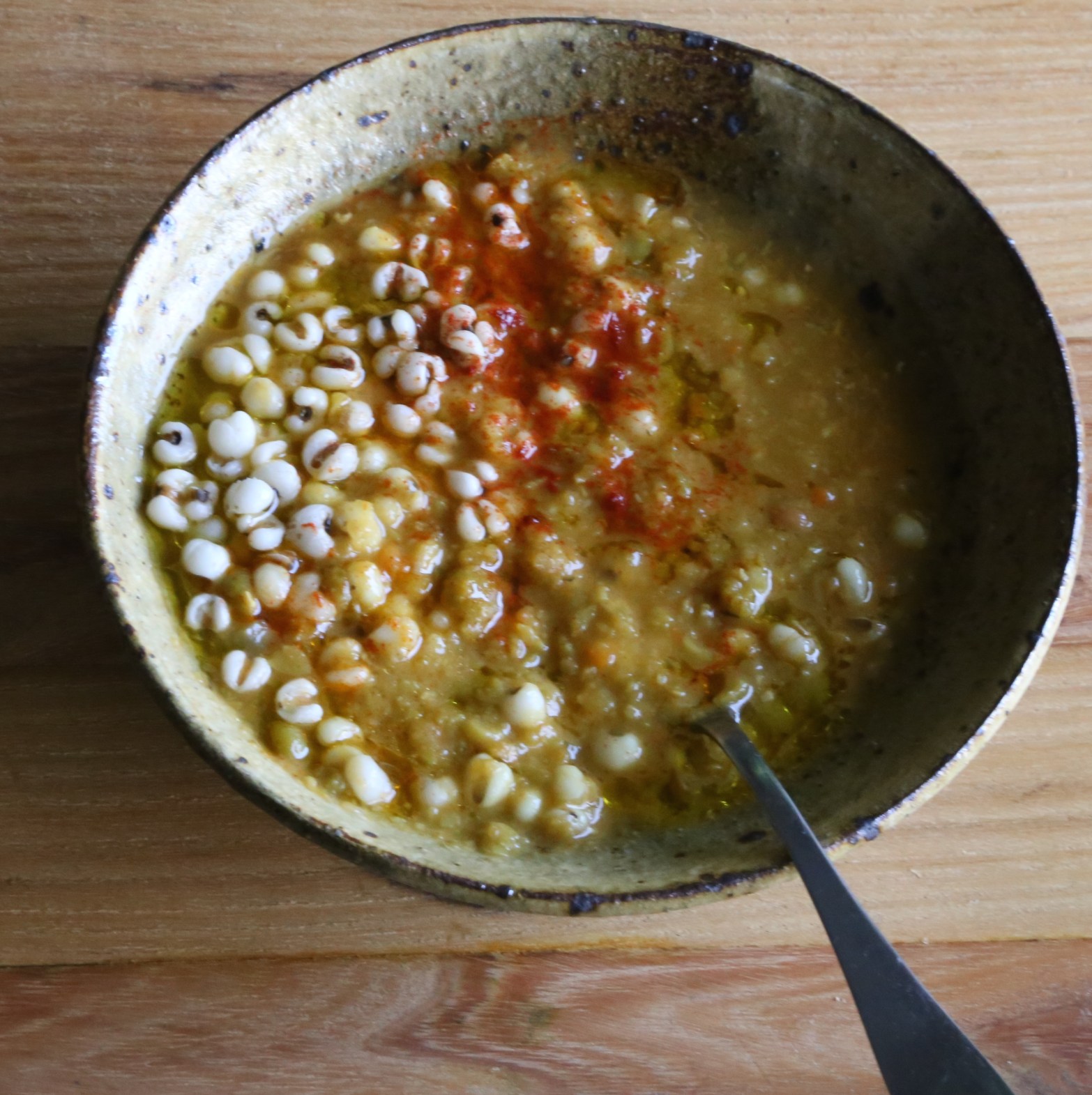 Split Pea Soup with Japanese Hato Mugi