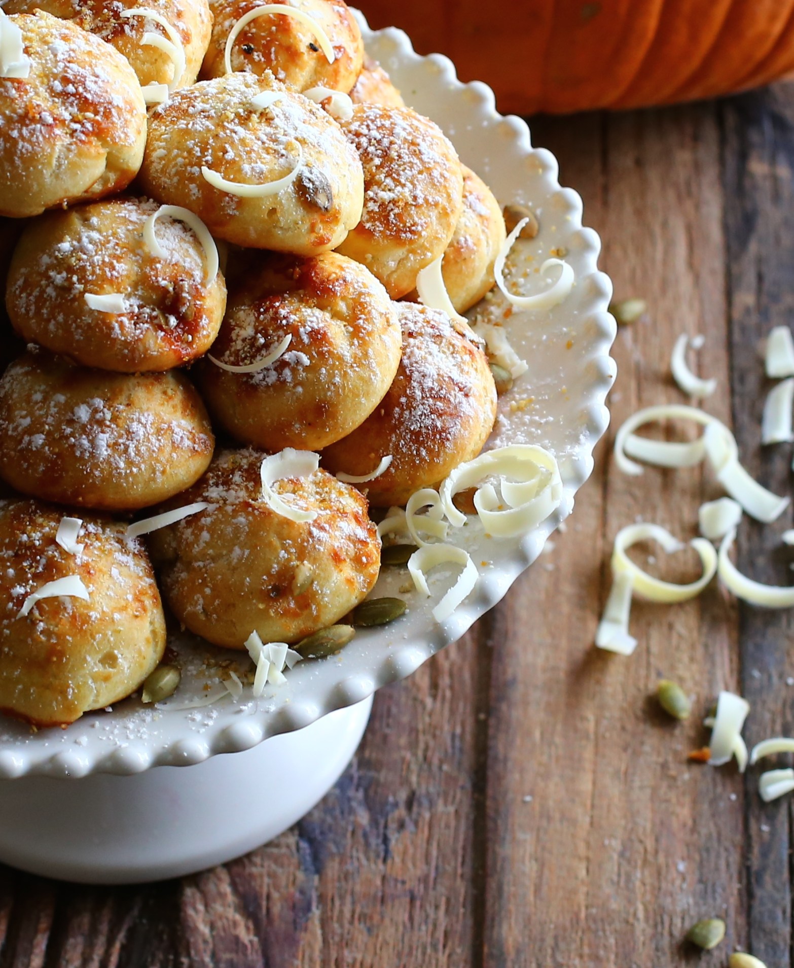Pumpkin and White Chocolate Cream Puffs 3