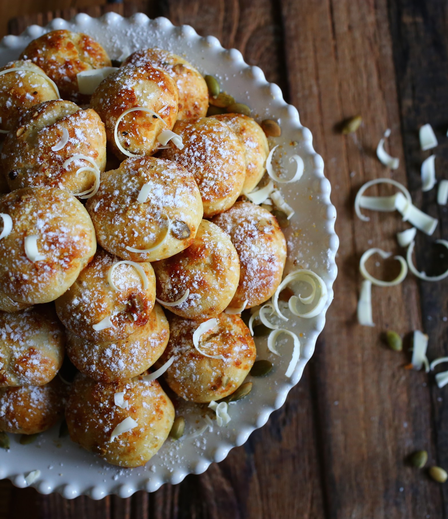 Pumpkin and White Chocolate Cream Puffs 1