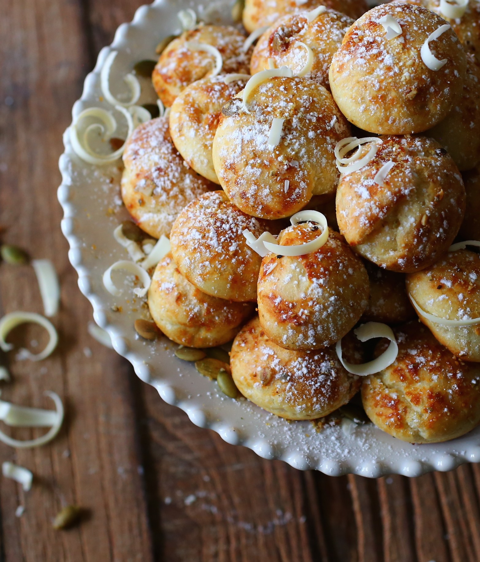 Pumpkin and White Chocolate Cream Puffs 2