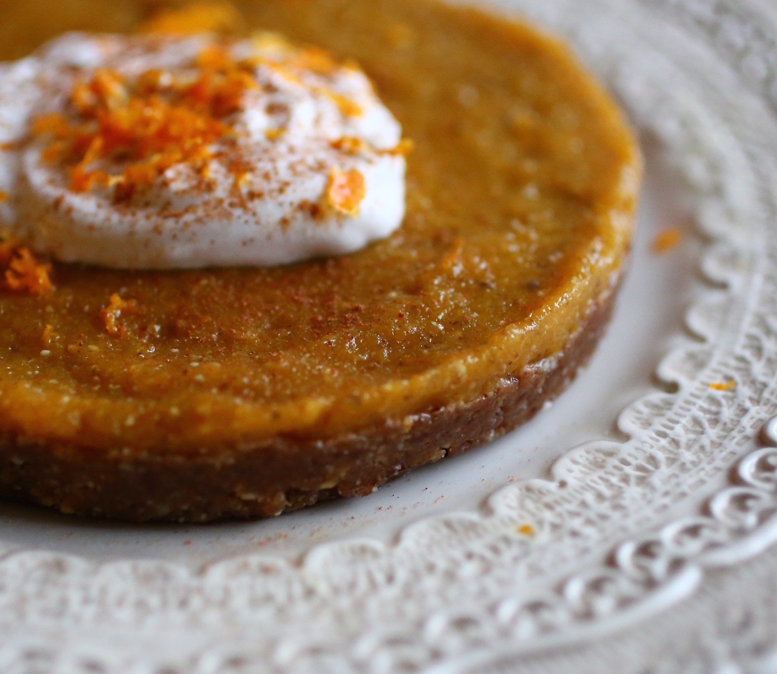 Raw Pumpkin Tart