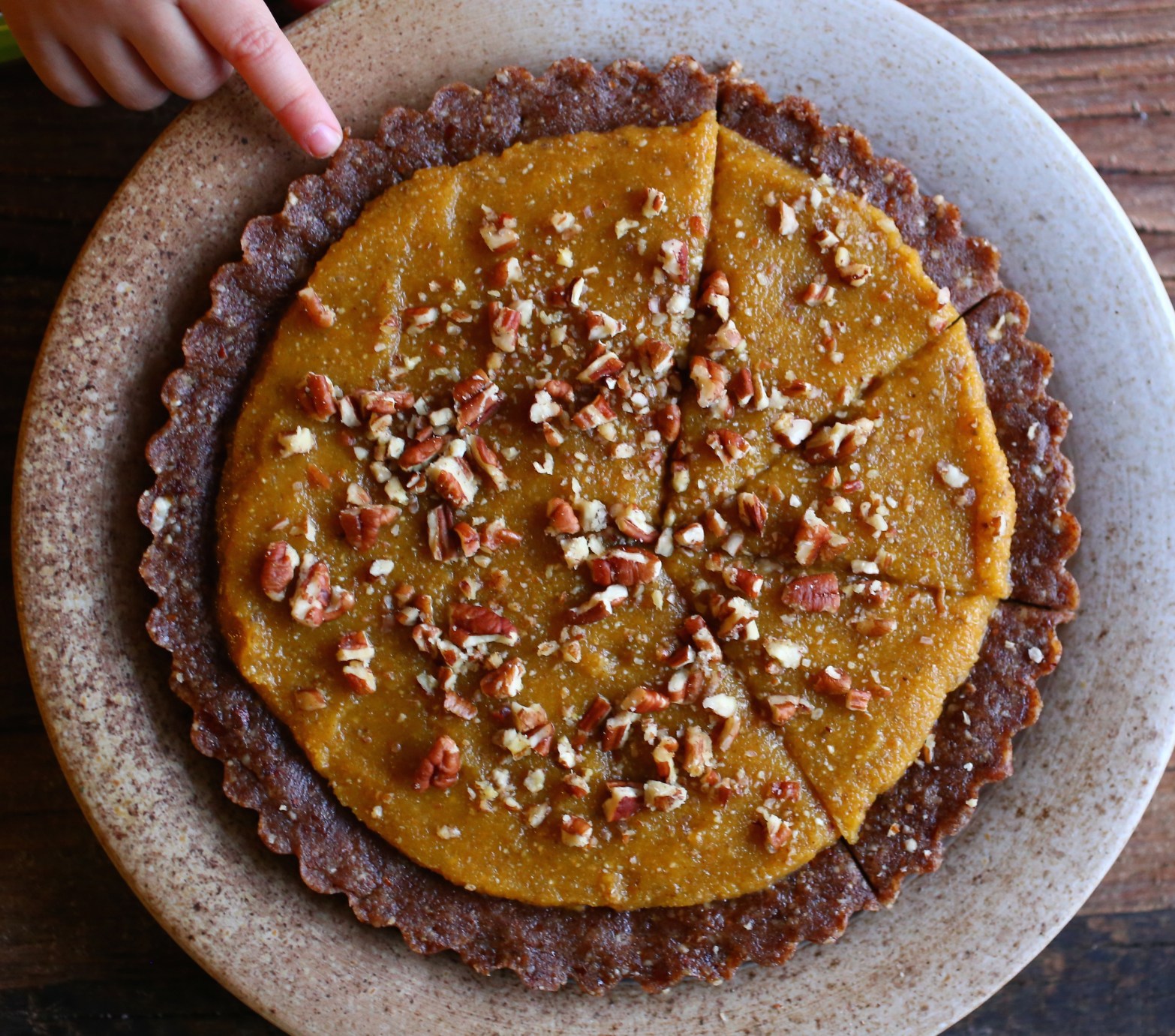 Raw Pumpkin Tart