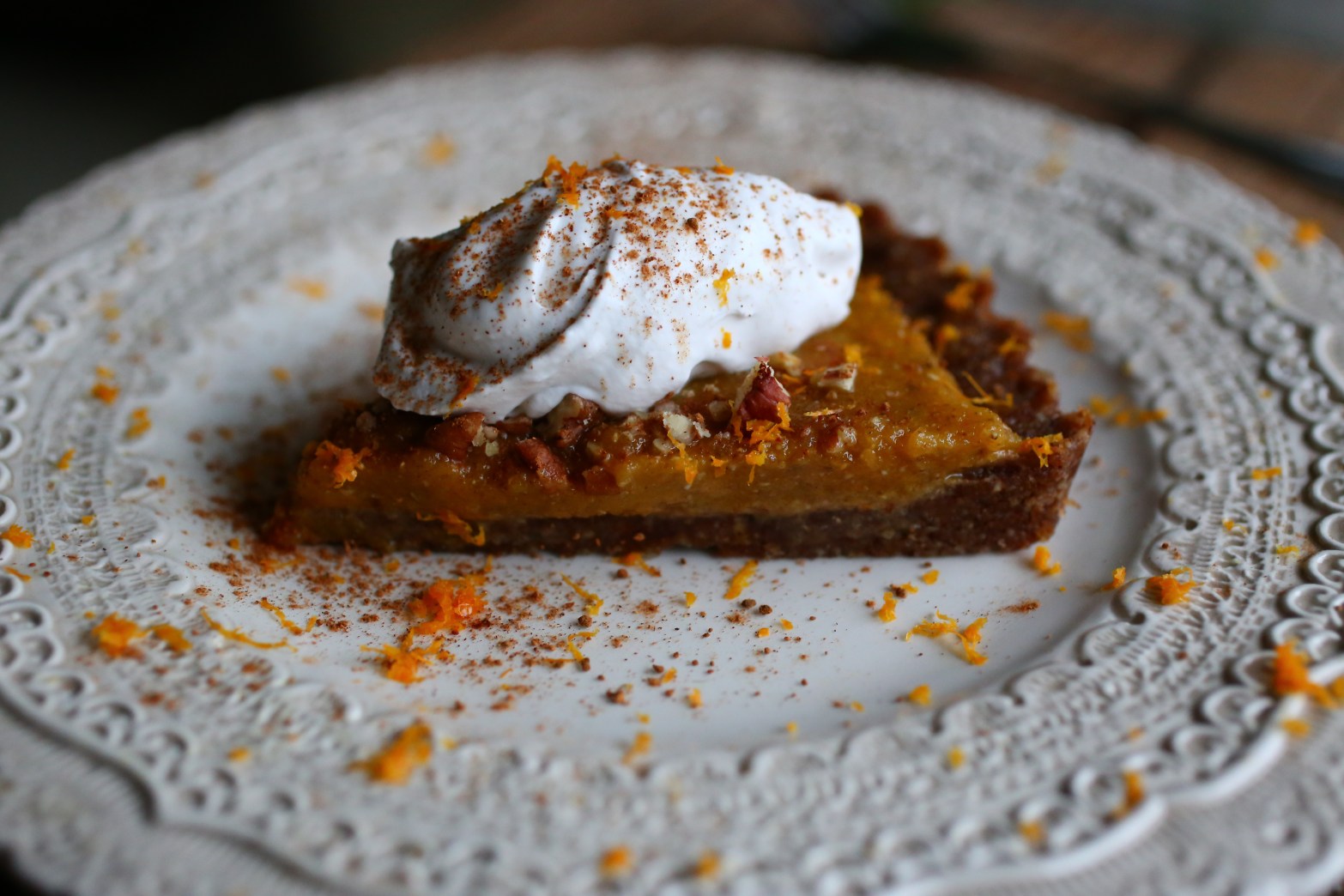 Raw Pumpkin Tart
