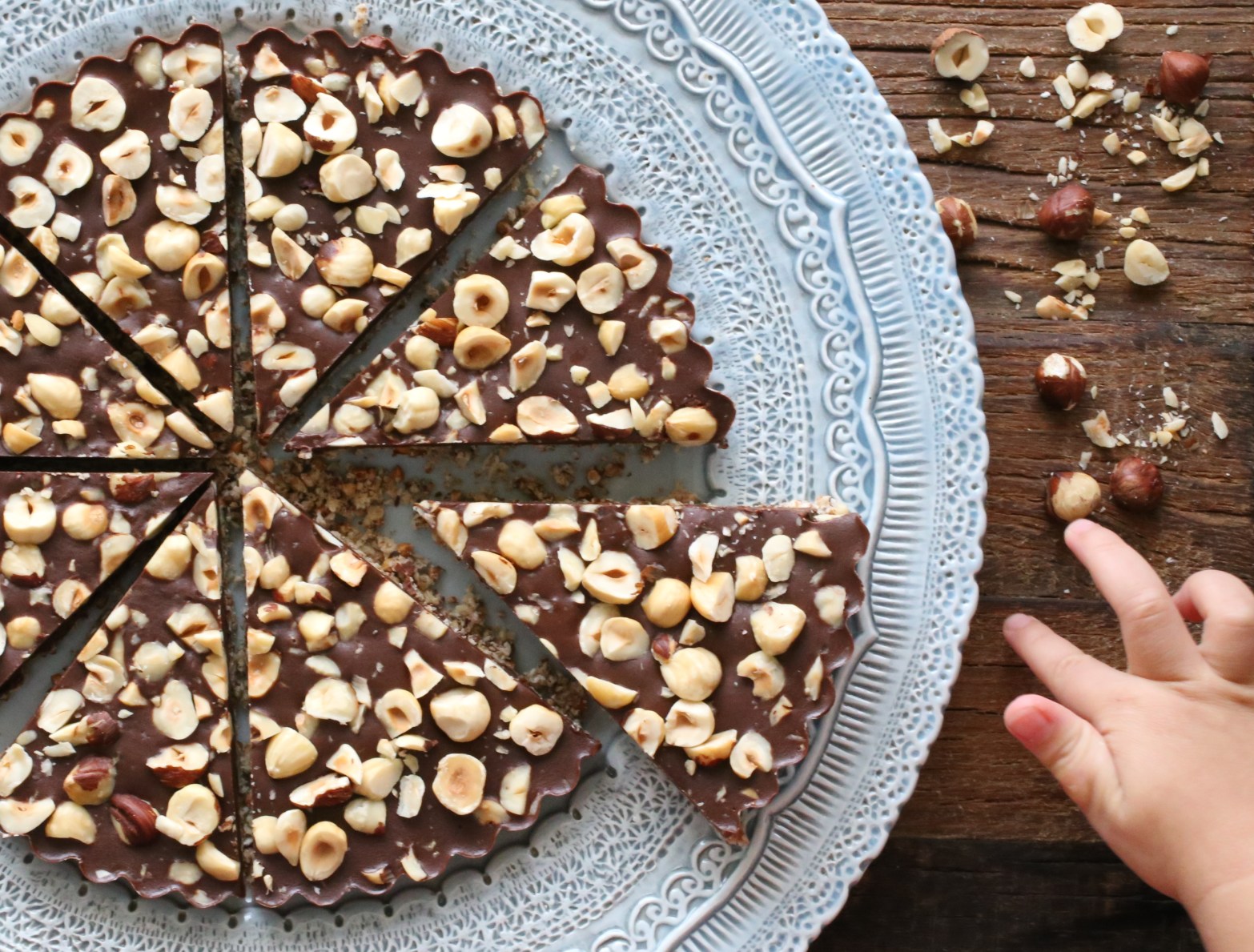 Chocolate Hazelnut Buckwheat Tart