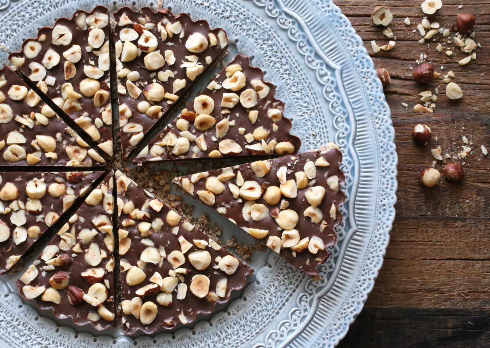 Chocolate Hazelnut Buckwheat Tart
