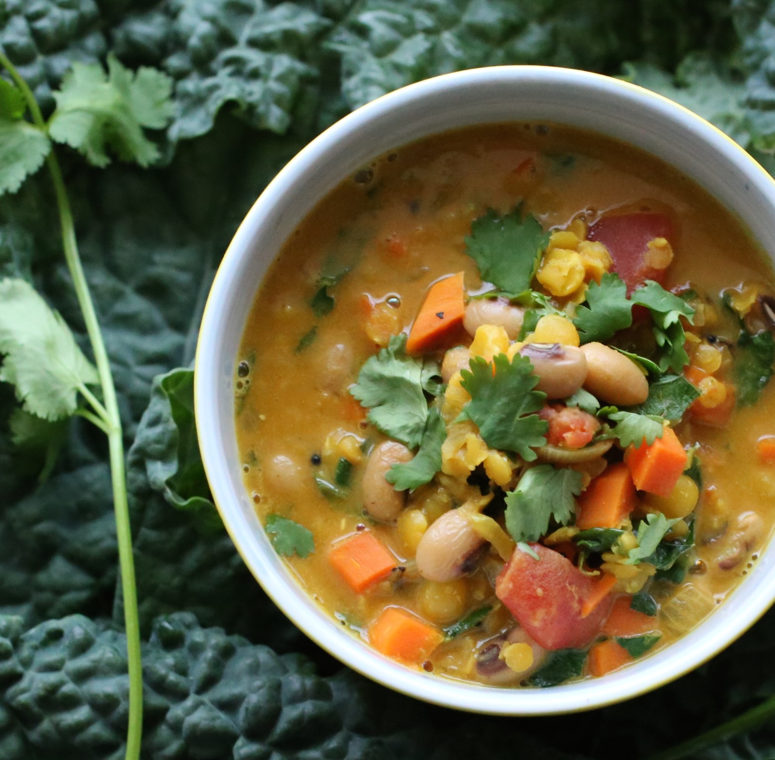 Black-Eyed Peas and Greens Stew