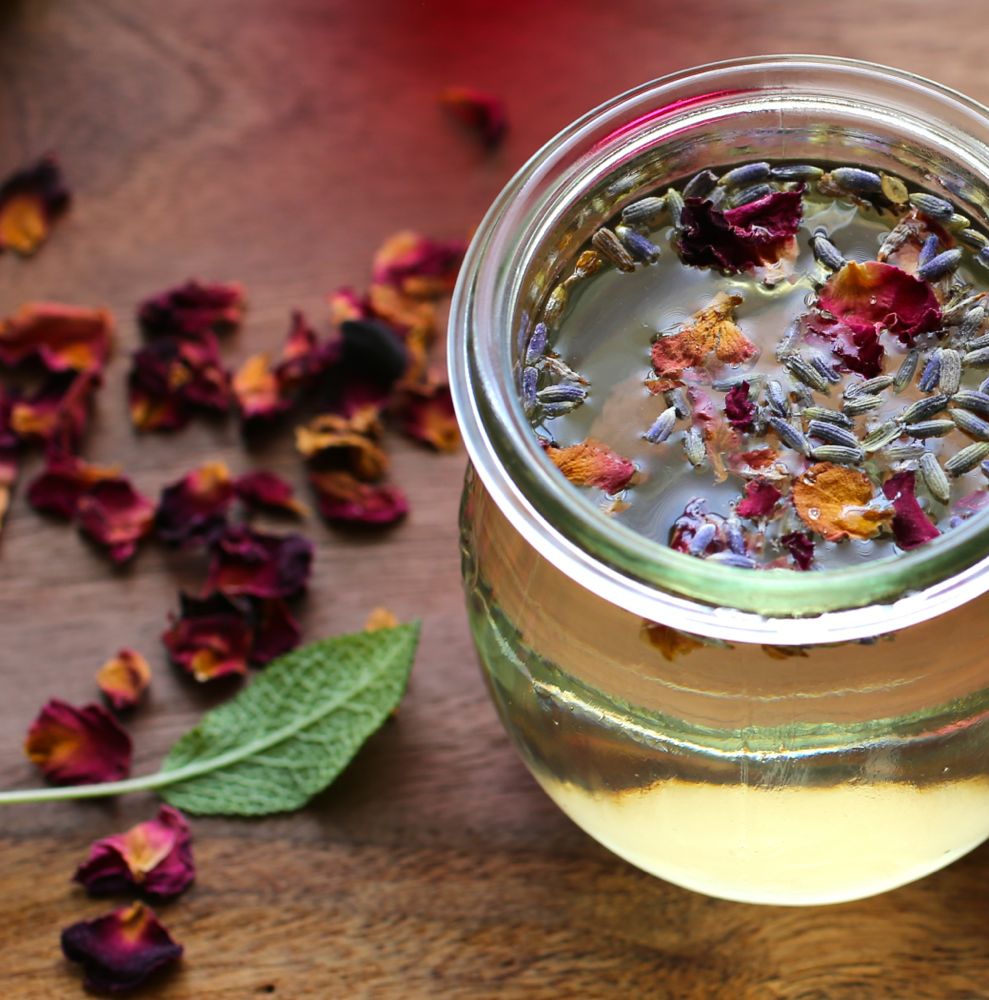 Lavender and Rose Simple Syrup