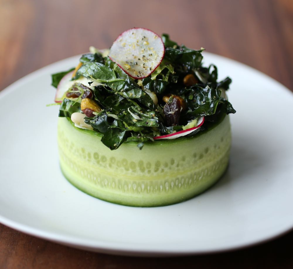 Kale Salad with Orange Blossom Wate