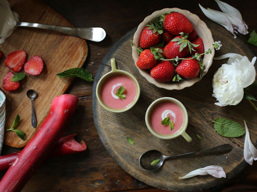 Strawberry Rhubarb Soup